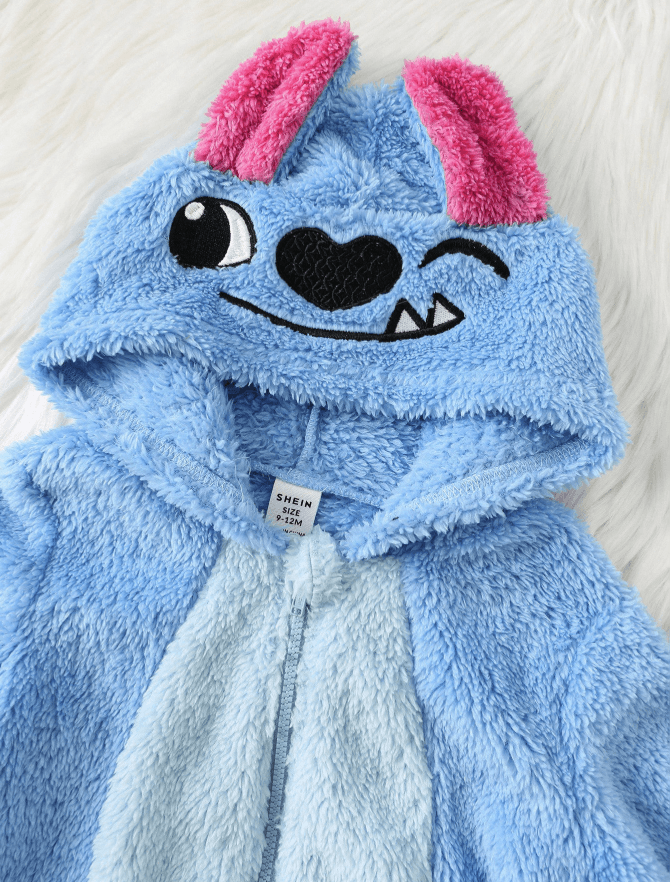 aby/Baby Boy/Girl Fleece Thickened Hooded Jumpsuit, Jumpsuit Outfits, Comfortable Versatile Fashion Daily Cute Ear Design Costumes,